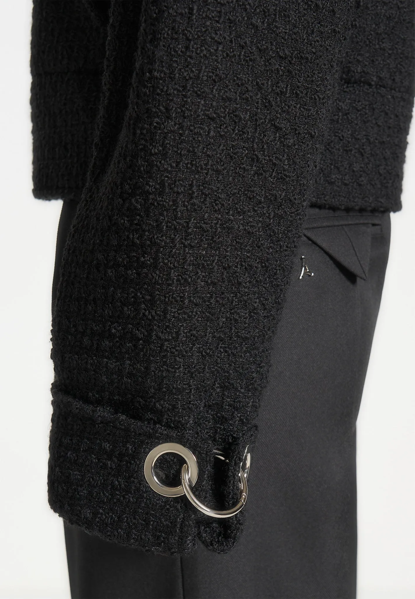 Boxy Boucle Jacket - Black