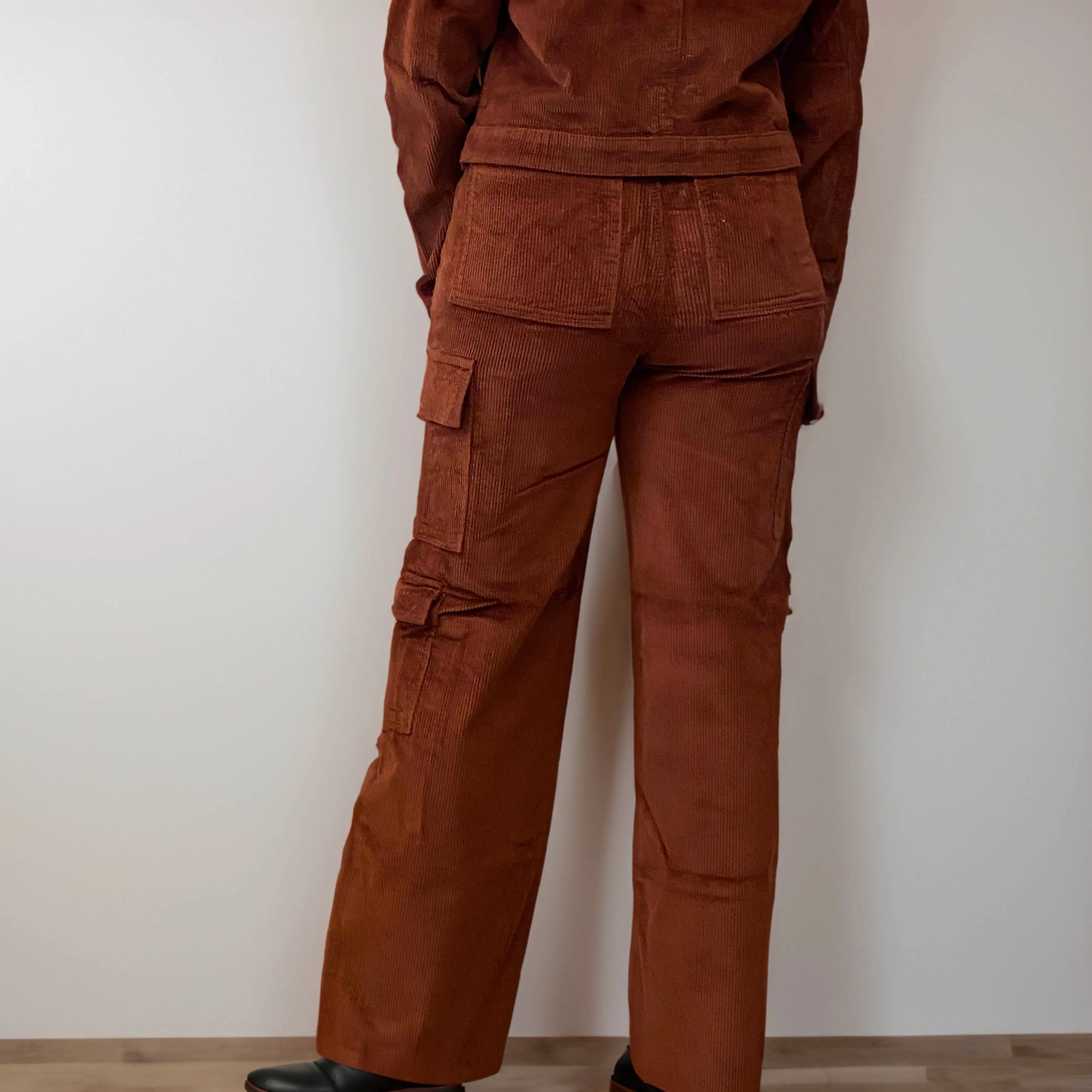 Brick Corduroy Cargo Vintage Pants