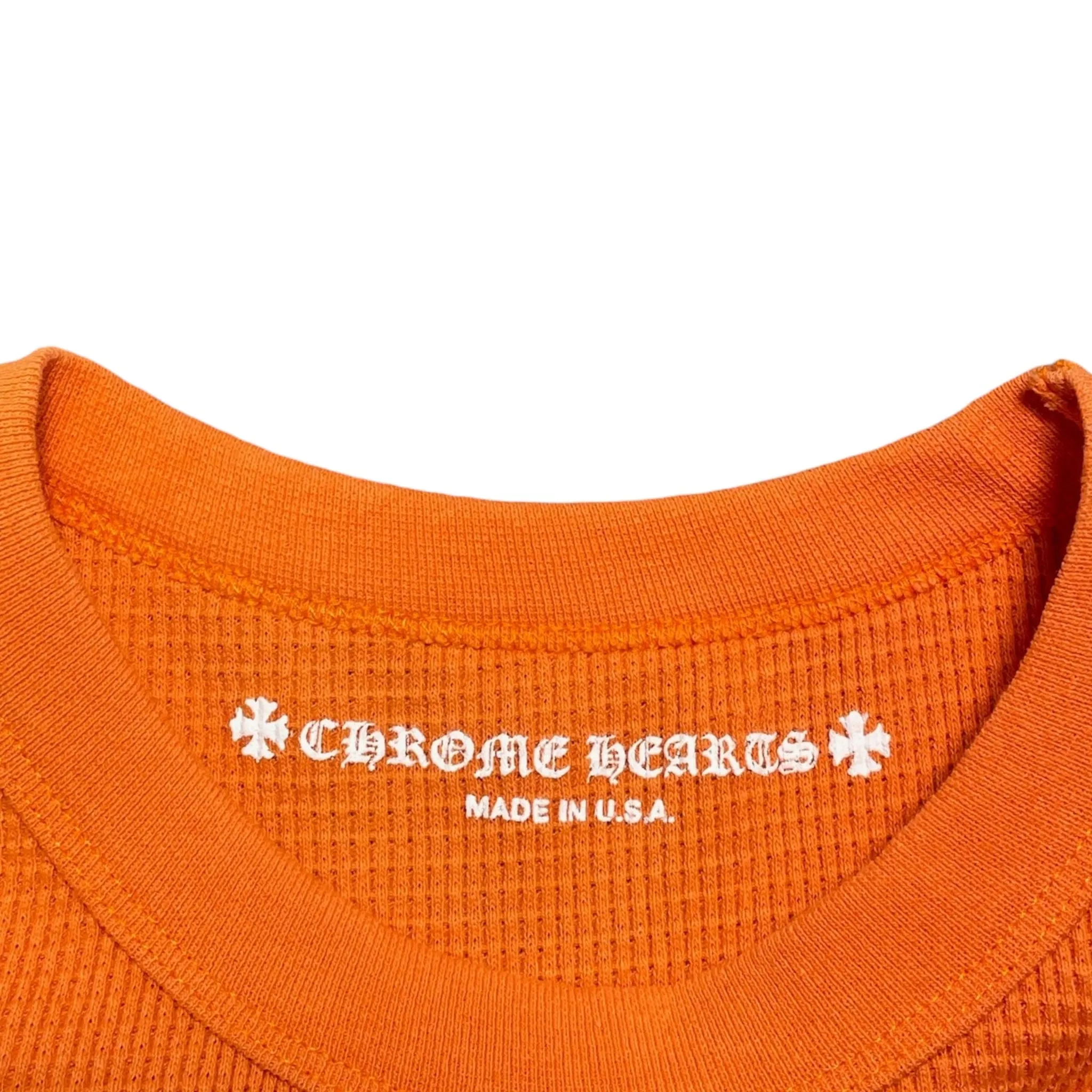 Chrome Hearts Matty Boy Link & Build Long Sleeve Thermal Orange