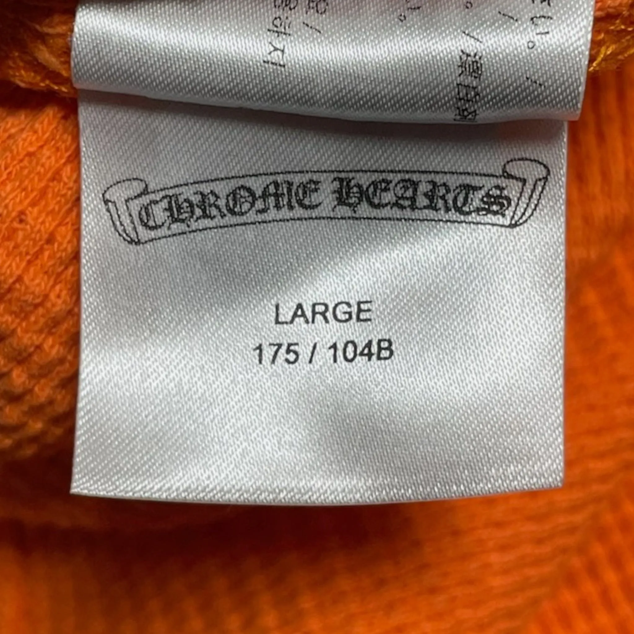 Chrome Hearts Matty Boy Link & Build Long Sleeve Thermal Orange