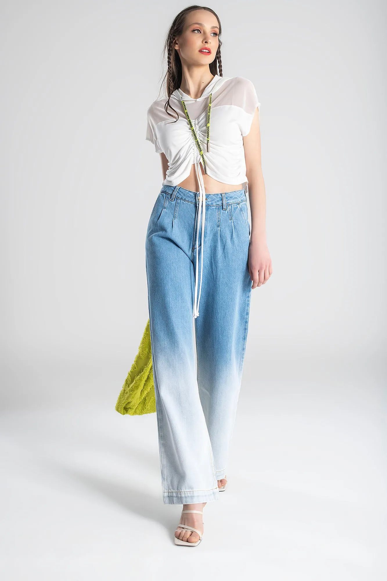 DEGRADE DENIM PANTS