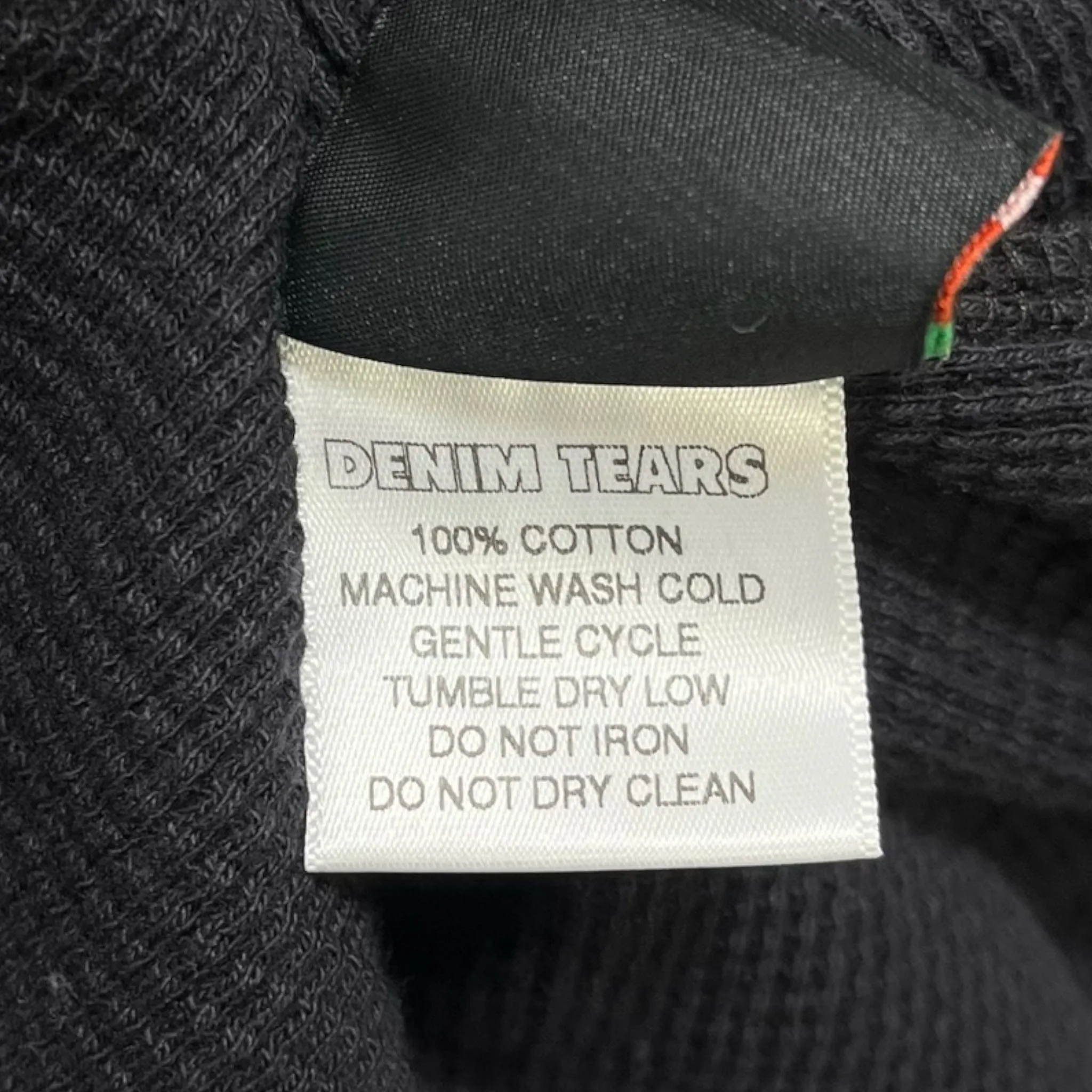 Denim Tears Chicken Bone Thermal Long Sleeve Black
