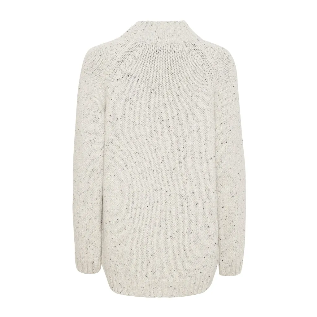 Giselle Roll Neck Knit - Pearl