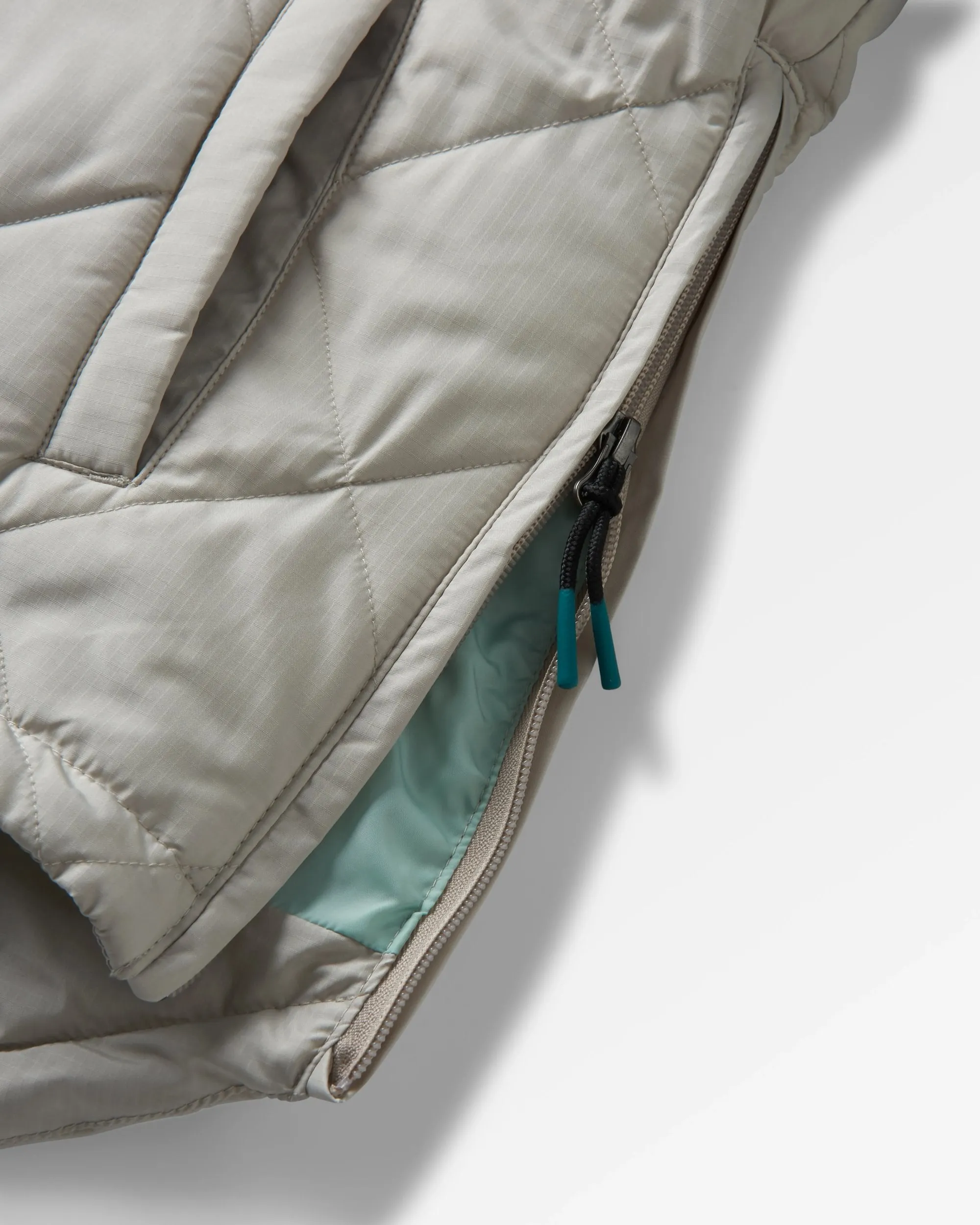 Ocean Recycled Insulated 1/2 Zip Jacket - Pebble Grey