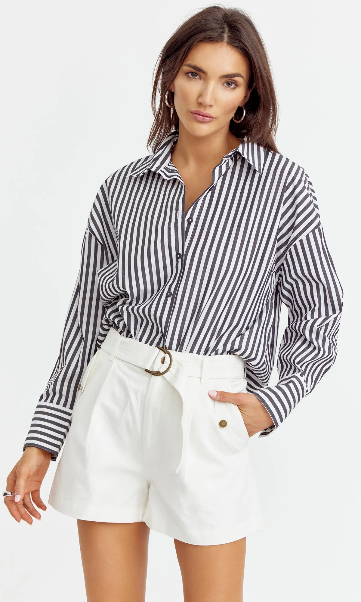 Wendy Stripe Boyfriend Shirt