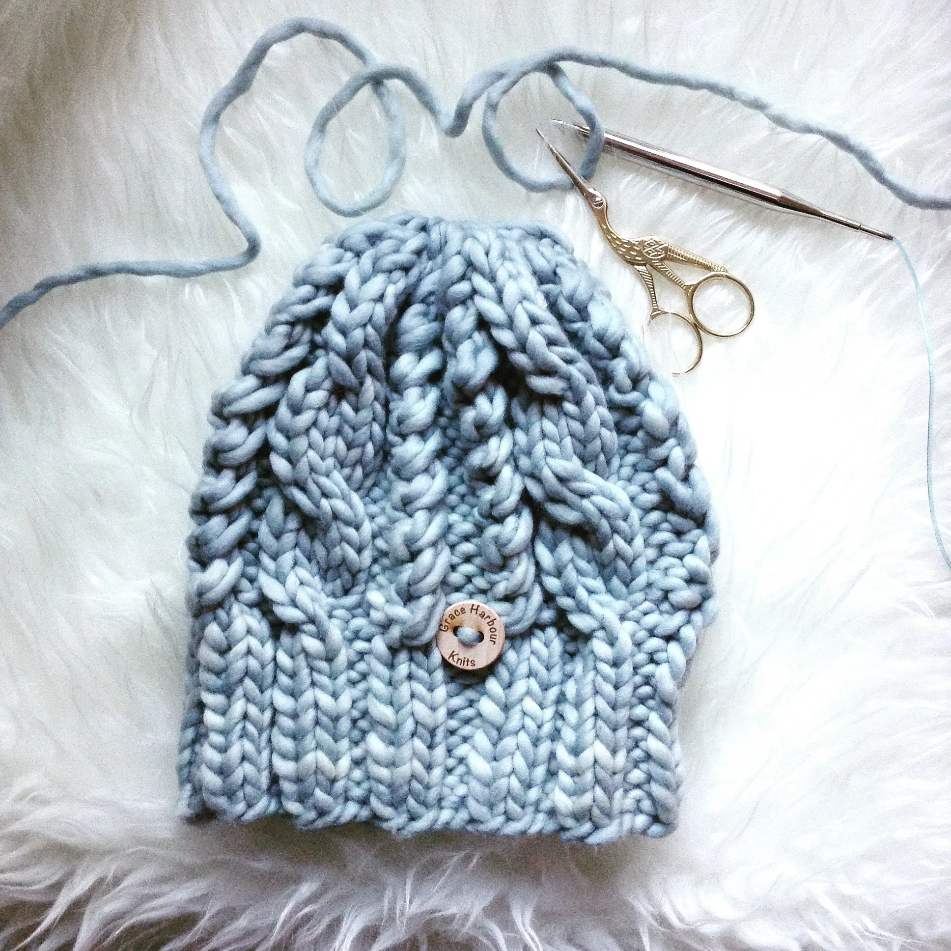 White Hills Beanie Pattern